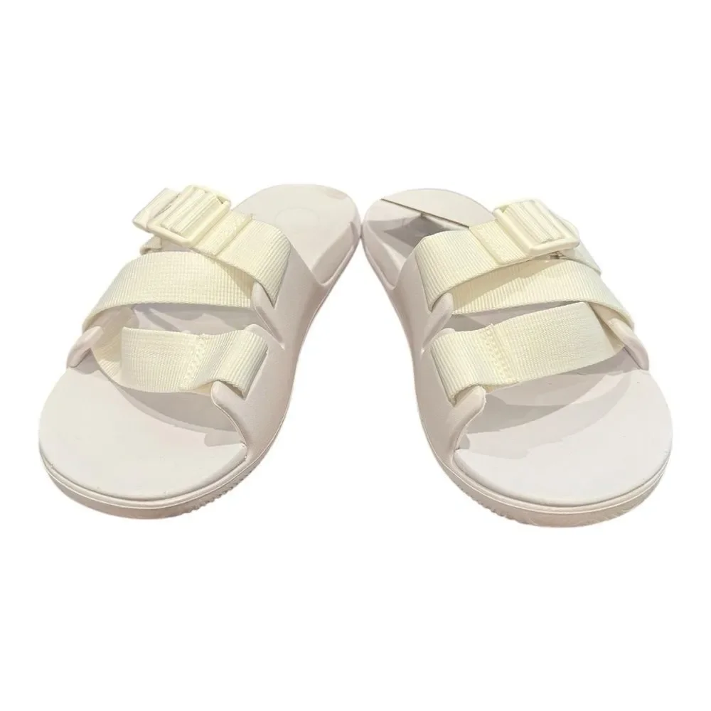 CHACO Women's Chillos Slide White Sandals NEW 5